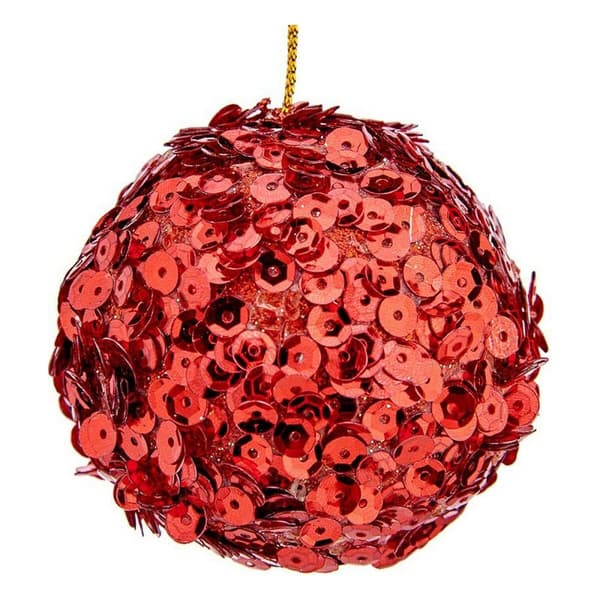 Julgranskulor Krist+ Röd Plast Ø 10 cm 6 antal