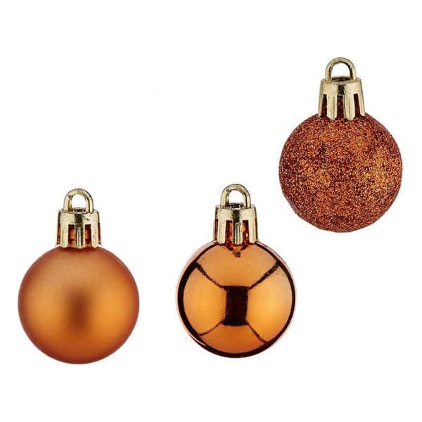 Julgranskulor 12 antal Ø 3 cm Orange Plast