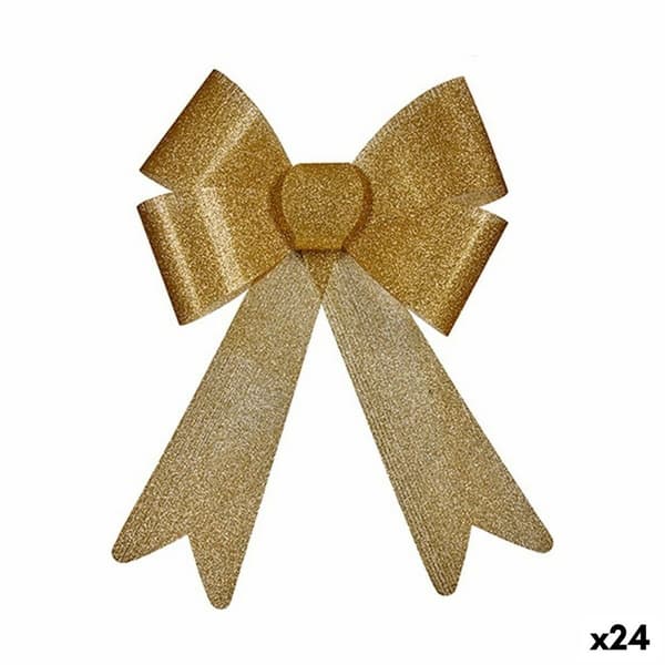 Julgranskula Krist+ 65551 Gyllene PVC Lasso 33 x 33 x 3 cm 23 x 3 x 30 cm (24 antal)