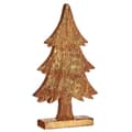 Miniatyrbild 3 av 3: Prydnadsfigur Julgran Gyllene Trä 5 x 39 x 22 cm (6 antal)