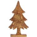 Miniatyrbild 2 av 3: Prydnadsfigur Julgran Gyllene Trä 5 x 39 x 22 cm (6 antal)
