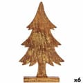 Miniatyrbild 1 av 3: Prydnadsfigur Julgran Gyllene Trä 5 x 39 x 22 cm (6 antal)
