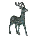 Miniatyrbild 2 av 2: Prydnadsfigur Julrenar Glitter Blå Gyllene Plast 15 x 45 x 30 cm (8 antal)