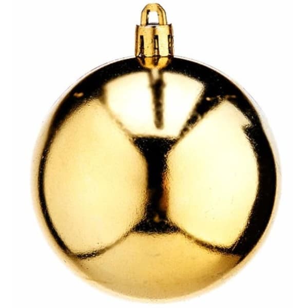 Uppsättning av julkulor Gyllene PVC Ø 7 cm (12 antal)