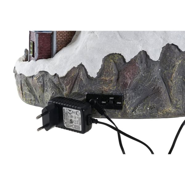Julgranskula DKD Home Decor Stad LED Ljus Harts PVC (47 x 36 x 34 cm)
