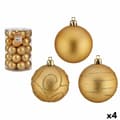 Miniatyrbild 1 av 2: Uppsättning av julkulor Gyllene PVC Ø 6 cm (4 antal)