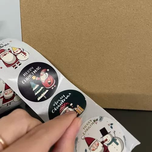 Julstickers / Jul Klistermärken - 500 st