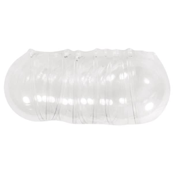 Plastkula, 2 st, 8cm ø, kristall, Kit 6 st