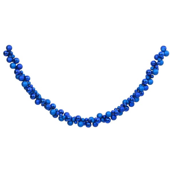 The Living Store Girlang julkulor blå 175 cm polystyren -  Helgdagsornament