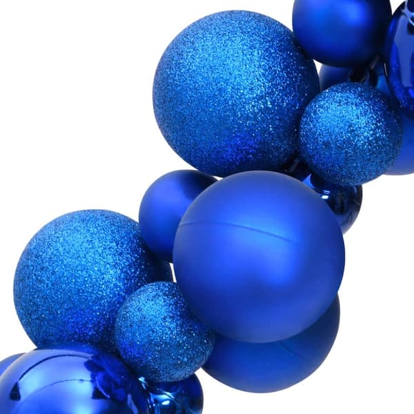 The Living Store Girlang julkulor blå 175 cm polystyren -  Helgdagsornament