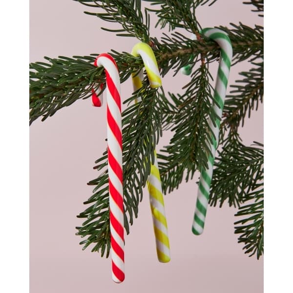 Polka Candy Cane White/Green, 17cm - Kosta Boda