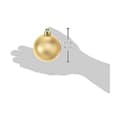 Miniatyrbild 2 av 3: Julgranskulor Decoris Gyllene Plast 12 antal