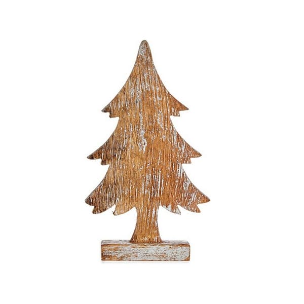 Julgran Brun 5 x 31 x 15 cm Silvrig Trä