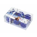 Miniatyrbild 3 av 3: Julgranskula Frozen Memories 6 antal Blå Vit Plast (Ø 8 cm)