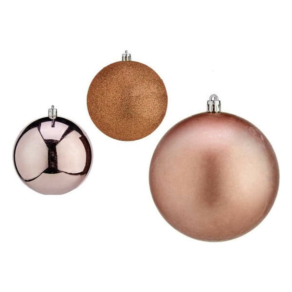 Julgranskulor Krist+ 00727 Rosa Plast Ø 10 cm 6 antal