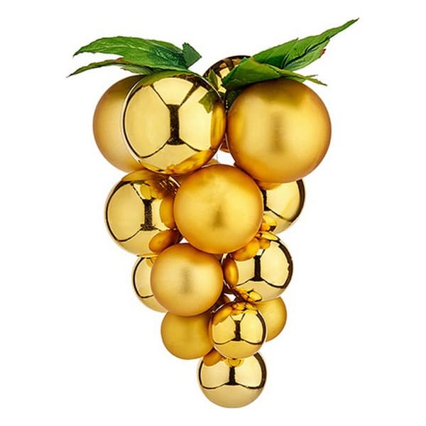 Julgranskula Krist+ 01856 Gyllene Plast Vindruvor