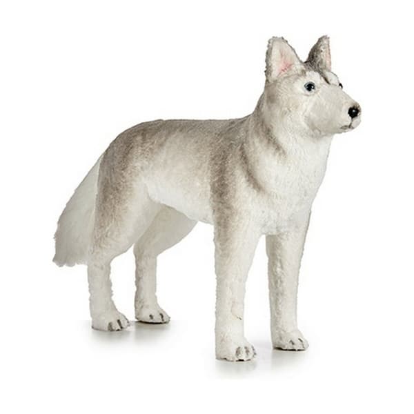 Dekoration Krist+ 67522919-1 Vit Grå Hund Jul 87 cm