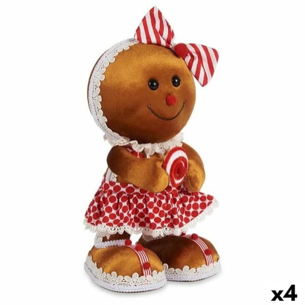 Prydnadsfigur Kex Lasso Brun Röd polystyren 19 x 33 x 15 cm (4 antal)