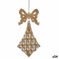 Miniatyrbillede 1 af 3: Julepynt Lasso Romber champagne Plastik Skinne 7,5 x 1 x 15,5 cm (24 enheder)