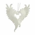 Miniatyrbillede 2 af 2: Julepynt Englevinger Hvid Plastik Skinne 12 x 13 x 2,5 cm (24 enheder)
