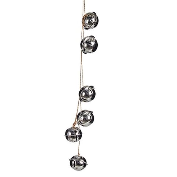 Julepynt Krist+ 00547-1 Sølvfarvet Metal Rangle 5 x 2,5 x 41 cm (24 enheder)