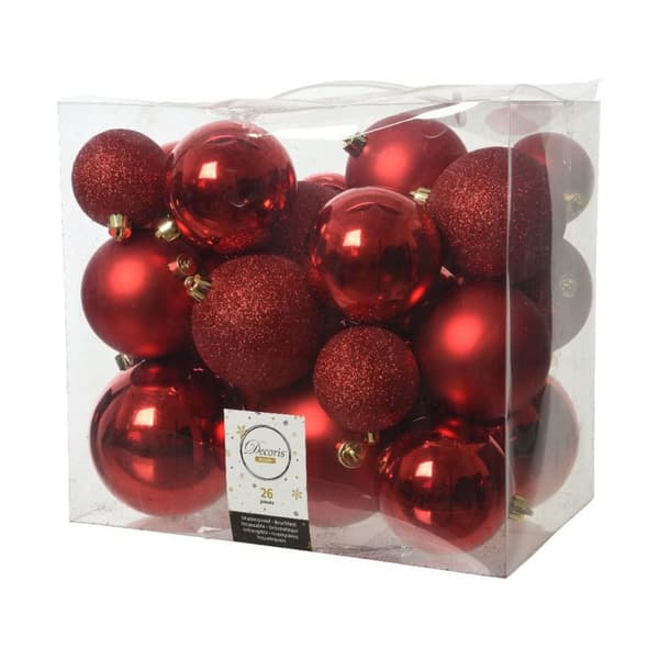 Julekuler Decoris Rød