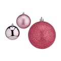 Miniatyrbilde 4 av 4: Sett med juletrekuler Krist+ 00788 Rosa Plast Ø 8 cm (24 enheter)