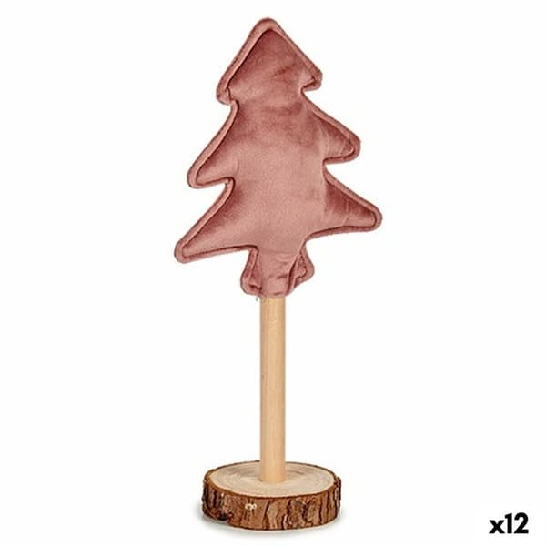Juletre Polyester Rosa Tre 8 x 13 x 30 cm (12 enheter)