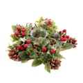 Miniatyrbilde 1 av 4: Julelysholder Rød Flerfarget Plast Foam Ananas 28 x 28 x 7 cm