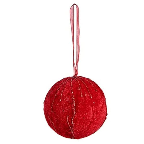 Joulupallosetti Krist+ 19A5458-1 Punainen Polyesteri (6 osaa)