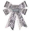 Pikkukuva 2 / 3: Lasso Krist+ HJ1-12011 Hopeinen PVC Printattu 15 x 4 x 16 cm Joulukuusenpallo (12 osaa)