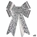 Pikkukuva 1 / 2: Lasso Krist+ HJ1-12011 Hopeinen PVC Printattu 16 x 24 x 4 cm Joulukuusenpallo (12 osaa)