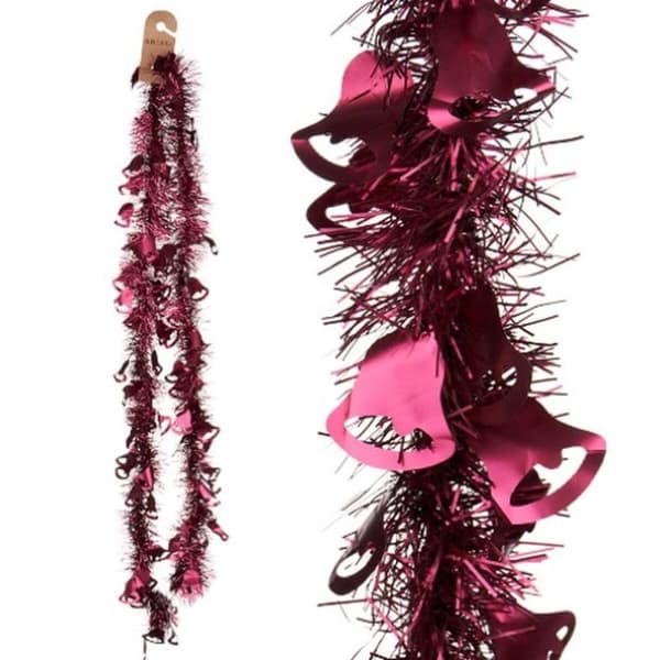 Julegirlander Tinsel Hetter Fuksia Plast 12 x 12 x 200 cm (36 Enheter)