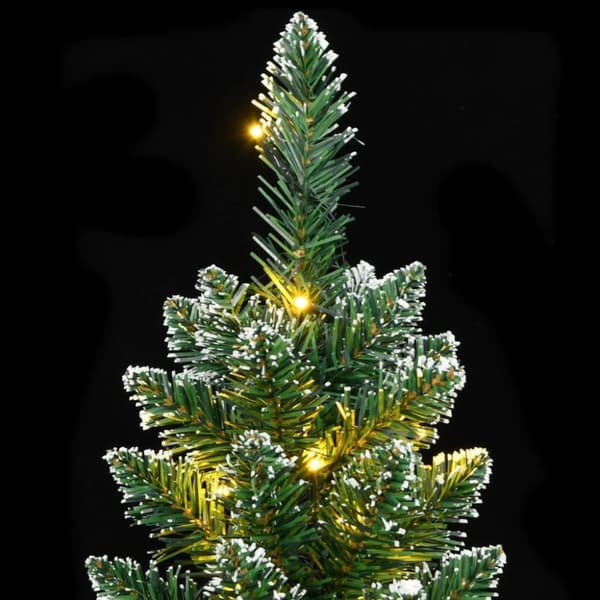 vidaXL Plastgran smal 300 LEDs 180 cm