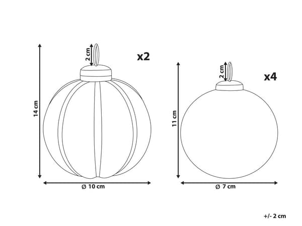 6 st Julkulor Handgjorda Silver Glas Hängande Julgranskulor Juldekor