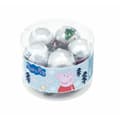 Miniatyrbild 3 av 3: Julgranskula Peppa Pig Cosy corner Silvrig 10 antal Plast (Ø 6 cm)
