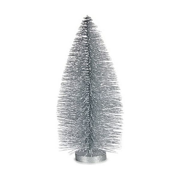 Julgran 13 x 32 x 13 cm Silvrig
