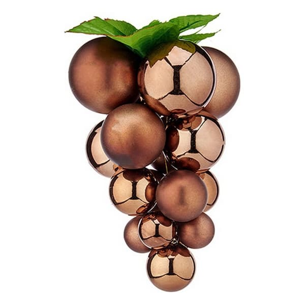 Julgranskula Krist+ 01834 Brun Plast Vindruvor Liten