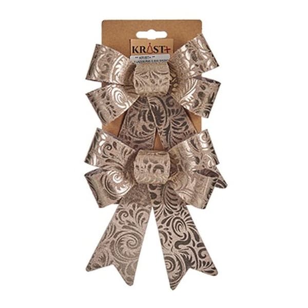 Lasso Julgranskula Brons PVC 15 x 4 x 16 cm (12 antal)