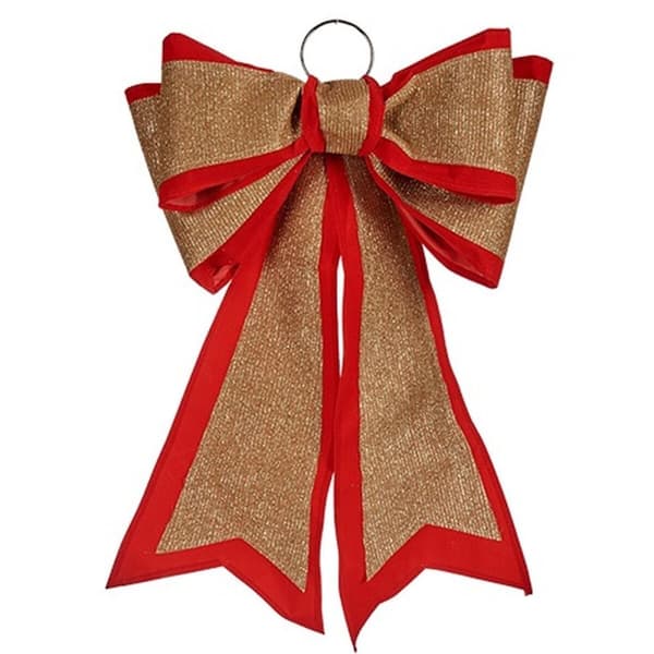 Lasso Julgranskula 40 x 60 cm Röd Gyllene PVC (6 antal)