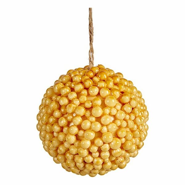 Julgranskula Krist+ 19A24331 Gul Plast (24 antal)