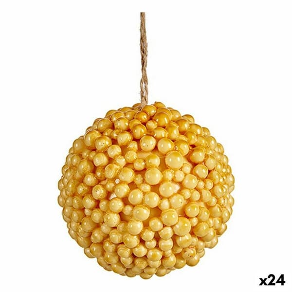 Julgranskula Krist+ 19A24331 Gul Plast (24 antal)