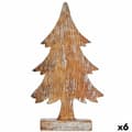 Miniatyrbild 1 av 3: Prydnadsfigur Julgran Silvrig Trä 5 x 31 x 15 cm (6 antal)
