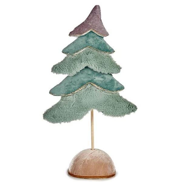 Julgran Sammet Turkos 16 x 55 x 29 cm (4 antal)