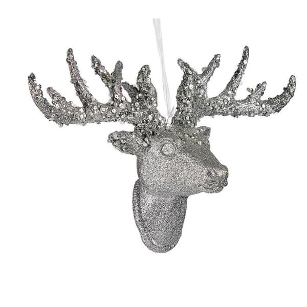 Julgranskula Julrenar Hängen Silvrig 32 cm (4 antal)