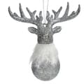 Miniatyrbild 2 av 2: Julgranskula Ren Silvrig Plast Glitter 13,5 x 15,5 x 7 cm (24 antal)
