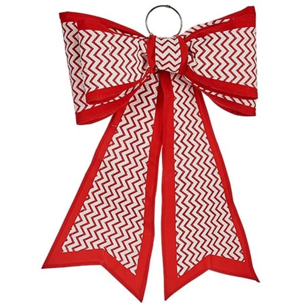 Lasso Joulukuusenpallo 40 x 60 cm Valkoinen Punainen PVC (6 osaa)