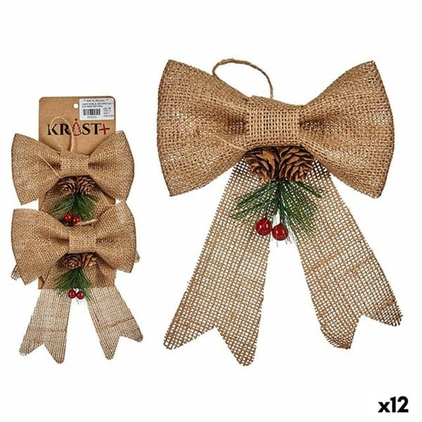 Joulukoristesetti Krist+ 65563 Ruskea Punainen Vihreä 14 x 3 x 19 cm Lasso (12 osaa)