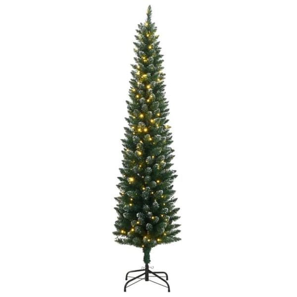 vidaXL Plastgran smal 300 LEDs 210 cm