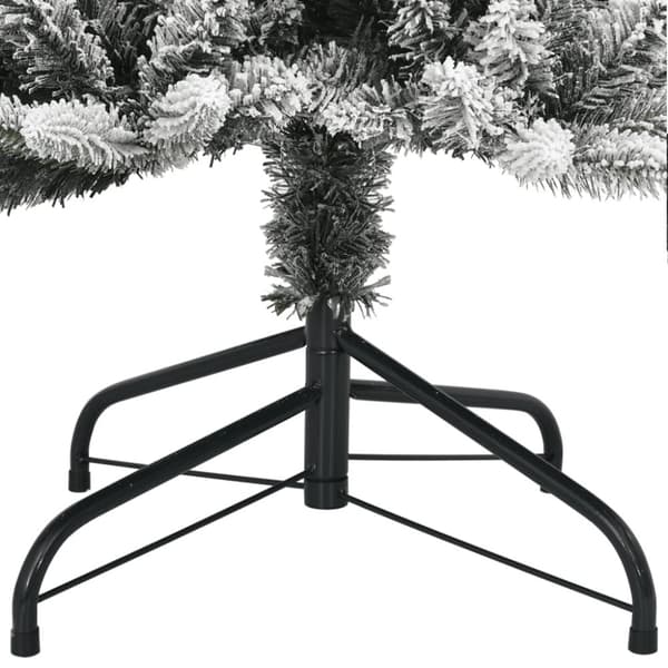 vidaXL Plastgran med 150 LEDs och snö 120 cm
